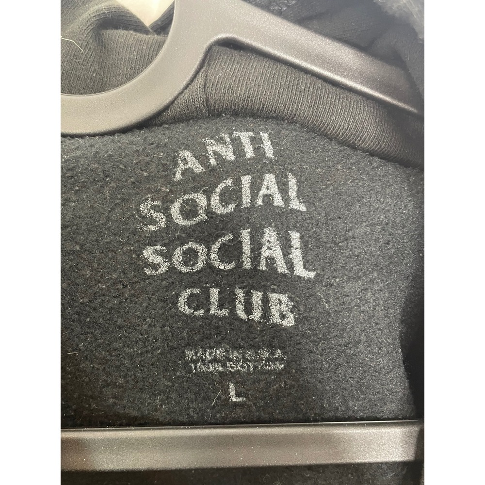 Anti Social Social Club Hoodie Kkoch Black Large - Picture 6 of 8